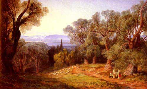 Painting Code#2673-Lear, Edward(England): Corfu and the Albanian Mountains