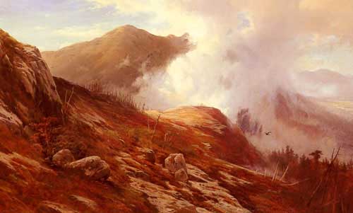 Painting Code#2725-Moran, Edward(USA): Half-Way Up Mt. Washington