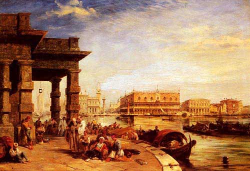 Painting Code#2782-Pritchett, Edward(UK): Looking To St Mark&#039;s Square From The Dogana
