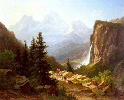 Painting Code#2864-Zelger, Joseph(Switzerland): Lauterbrunnental