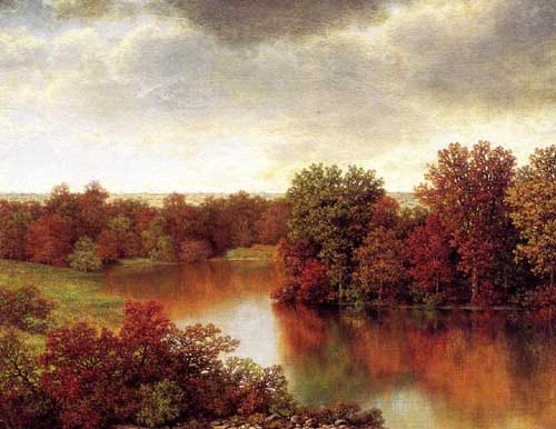 Painting Code#2895-William Mason Brown - Bend in the River