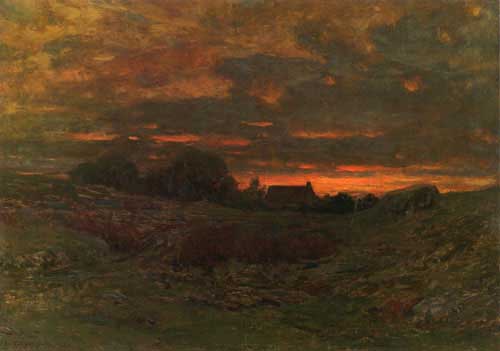 Painting Code#2914-Dwight W. Tryon - End of Day