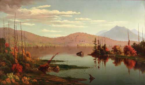Painting Code#2936-Levi Wells Prentice - A Lake in the Mountains