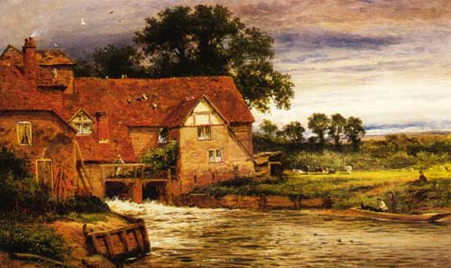 Painting Code#2945-Benjamin Leader - Old Streatley Mill