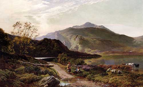 Painting Code#2946-Percy, Sidney Richard(UK): A Rest On The Roadside
