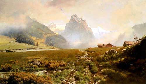 Painting Code#2953-Waugh, Frederick Judd(USA): The Swiss Alps