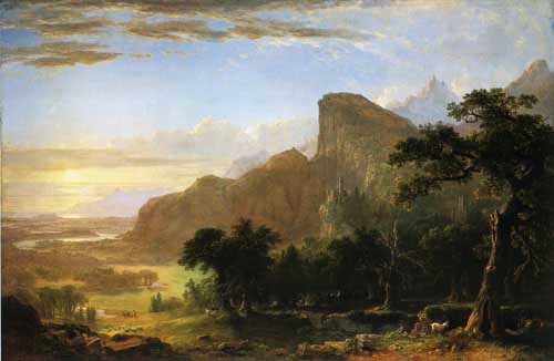 Painting Code#2956-Asher B. Durand - Scene from Thanatopsis