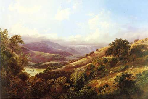 Painting Code#2961-William Keith - San Anselmo Valley Near San Rafael