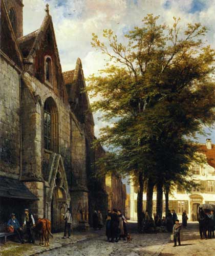 Painting Code#2963-Cornelius Springer - St. Joseph&#039;s Church in Hamelen