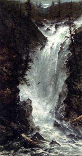 Painting Code#2994-Homer Dodge Martin - The Waterfall