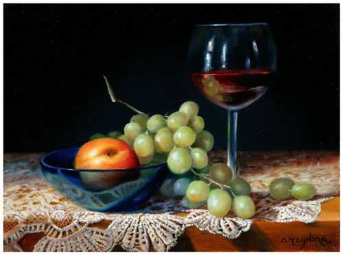 Painting Code#3010-Grape and Wine
