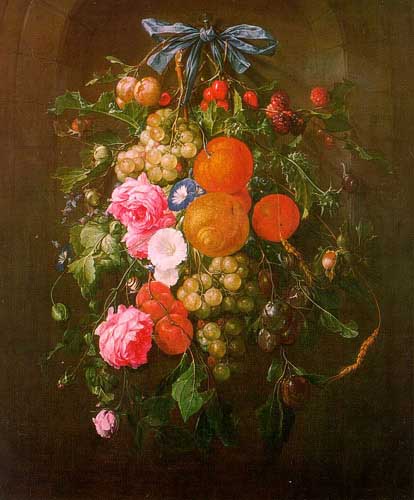 Painting Code#3127-Heem, Cornelis de(Holland): Still Life with Flowers