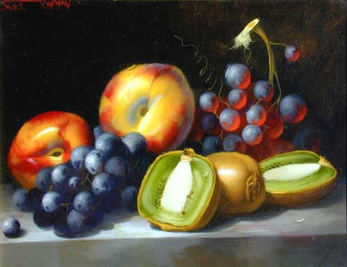 Painting Code#3166-Fruits Still Life