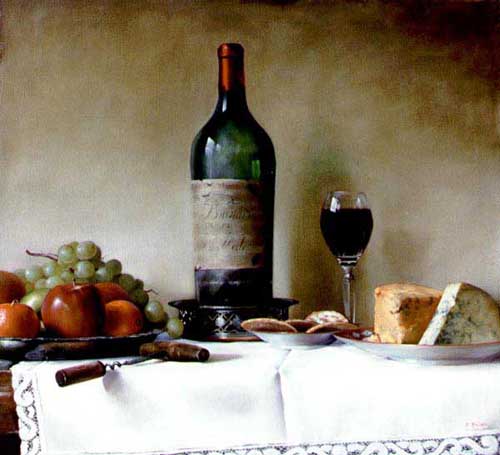 Painting Code#3198-Paul S. Brown: Still Life with Magnum