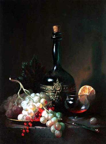 Painting Code#3220-Grapes and Wine