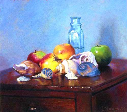 Painting Code#3243-Still Life with Fruit and Shell