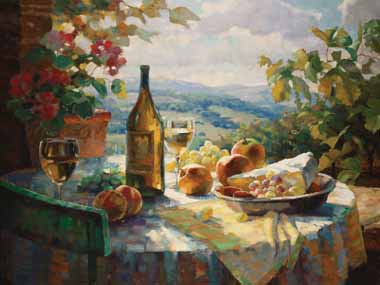 Painting Code#3250-Leon Roulette - Chardonnay