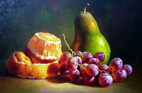 Painting Code#3254-Fruit Still Life
