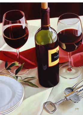 Painting Code#3288-Sharing Wine