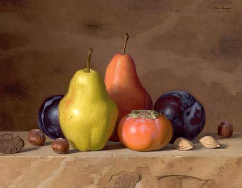Painting Code#3305-Still Life with Fruits and Nuts