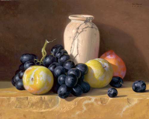 Painting Code#3306-Fruits and Earthenware