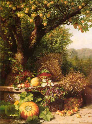 Painting Code#3359-Hammer, William(Denmark): Fruits of the Garden and Field