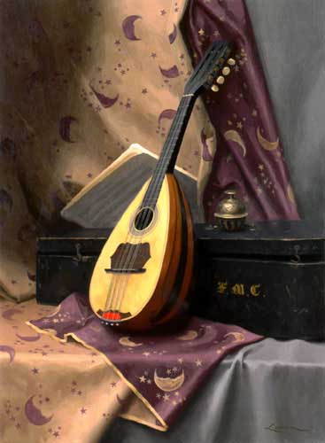 Painting Code#3457-Steven J. Levin: The Gypsy Mandolin
