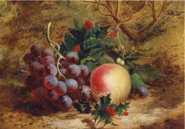Painting Code#3478-Charles Bale - Christmas Fruit and Flowers