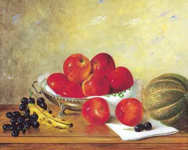 Painting Code#3499-William Galvez - Still Life with Red Apples