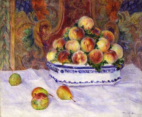 Painting Code#3544-Renoir, Pierre-Auguste - Still Life with Peaches
