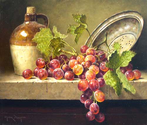 Painting Code#3561-Mark Pettit: Fontecastello Grapes