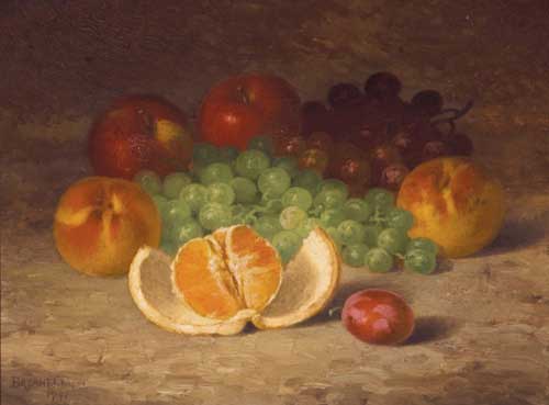 Painting Code#3591-Bryant Chapin: Still Life with Fruit