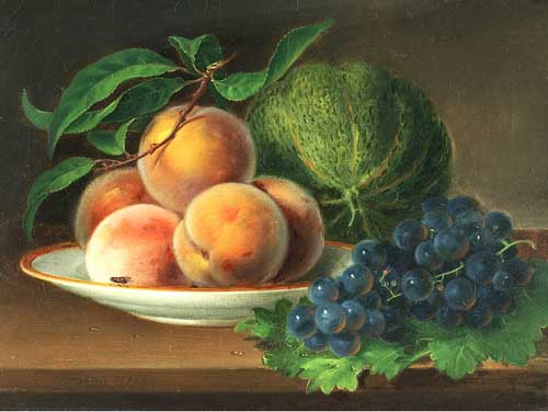 Painting Code#3607-George Forster: Still Life with Fruits