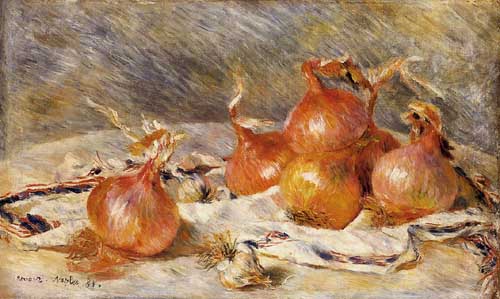 Painting Code#3618-Renoir, Pierre-Auguste - Onions