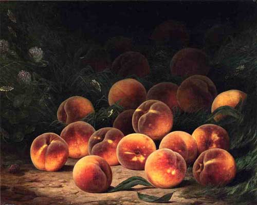 Painting Code#3629-William Mason Brown - Bounty of Peaches