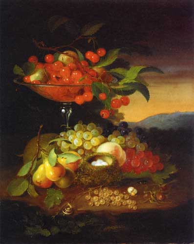 Painting Code#3631-George Forster - Still Life with Fruit