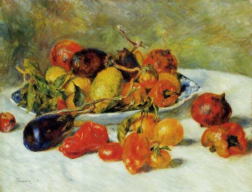 Painting Code#3691-Renoir, Pierre-Auguste - Fruits of the Midi