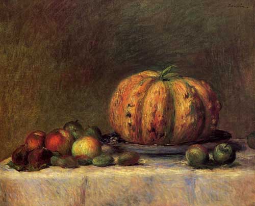 Painting Code#3693-Renoir, Pierre-Auguste - Still Life with Fruit