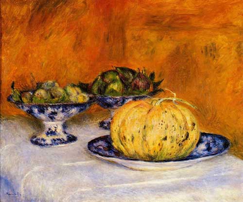 Painting Code#3694-Renoir, Pierre-Auguste - Still Life with Melon