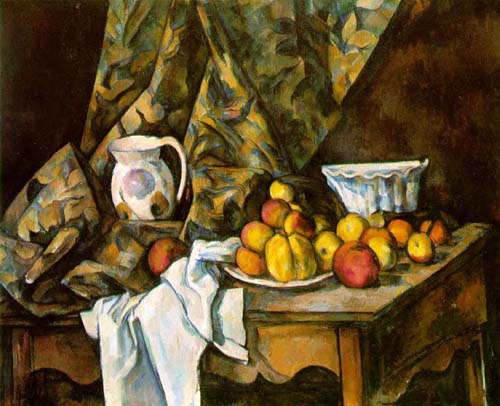 Painting Code#3717-Cezanne, Paul - Still Life with Flower Holder
