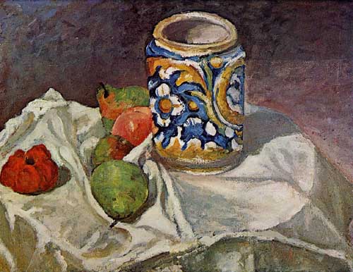 Painting Code#3719-Cezanne, Paul - Still Life with Italian Earthenware