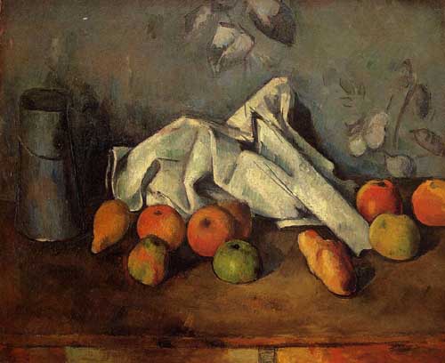 Painting Code#3720-Cezanne, Paul - Still Life with Milk Can and Apples