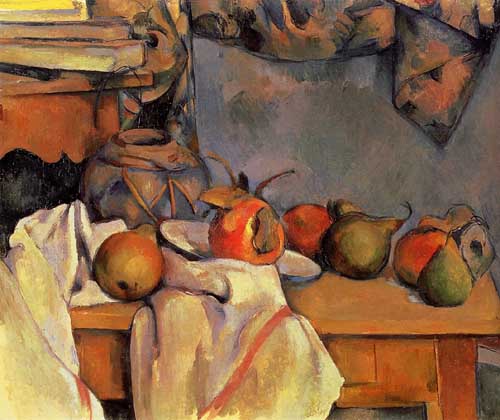 Painting Code#3721-Cezanne, Paul - Still Life with Pomegranate and Pears