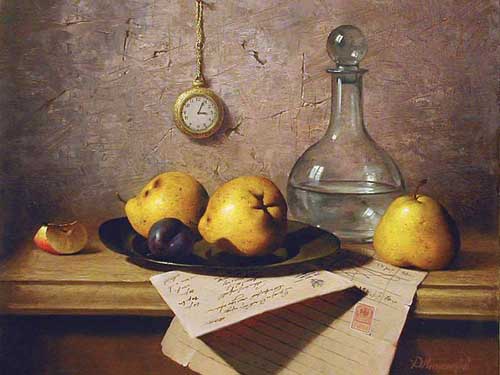 Painting Code#3771-Maximilian Voloshin - OLD LETTERS