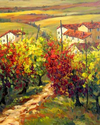 Painting Code#40023-Tuscany Landscape