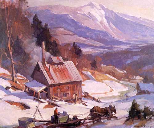 Painting Code#40065-Gruppe, Emile A.(USA): Sugaring, Vermont 