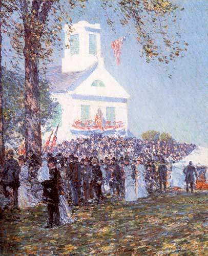 Painting Code#40067-Hassam, Childe(USA): County Fair, New England