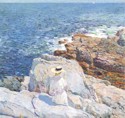 Painting Code#40073-Hassam, Childe(USA): The South Ledges, Appledore
