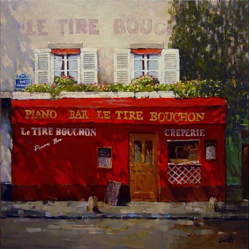 Painting Code#40088-Piano Bar le Tire Bouchon