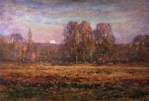 Painting Code#40114-Henry C. White: Moonrise, Autumn
